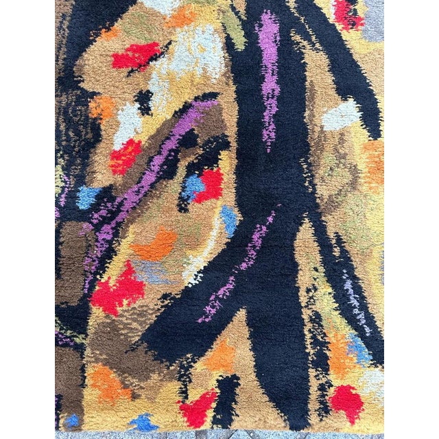 1960s Mid-Century Modern French Rug by Jean Jacques Morvan, 1960s For Sale - Image 5 of 18