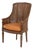 American Regency Style Mahogany Cane Bergere For Sale