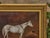 Antique English Oil Painting of a White Horse in Giltwood Frame, circa 1884 For Sale - Image 11 of 12