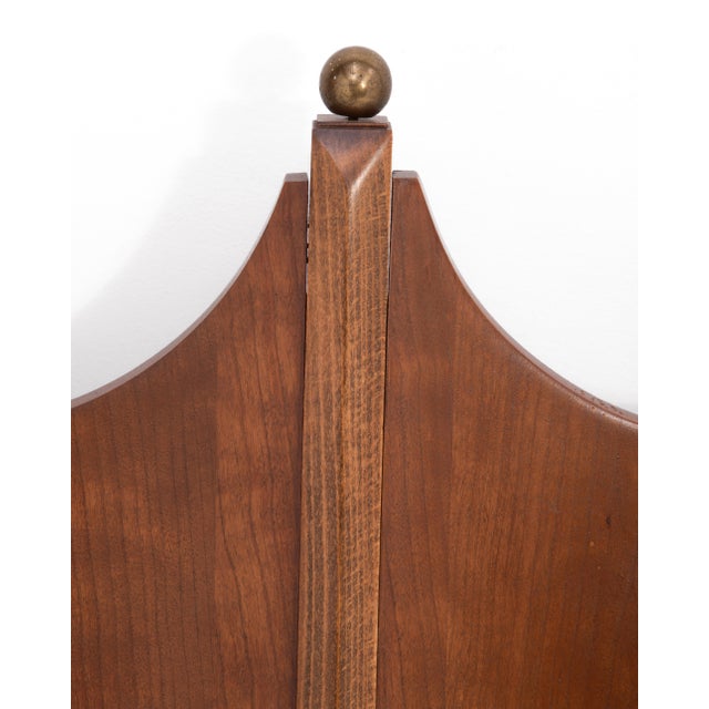 Thomasville Arched Queen Headboard Mid Century For Sale - Image 9 of 12
