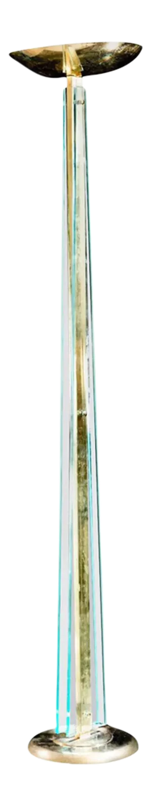 Mid-Century Murano Glass Floor Lamp Attributed to Pietro Chiesa for Fontana Arte, 1940s