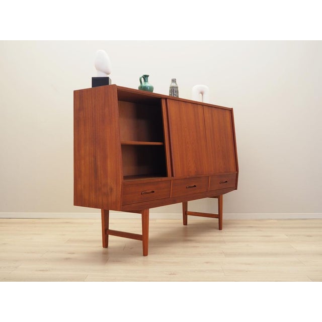Brown Danish Teak Highboard, 1960s For Sale - Image 8 of 18