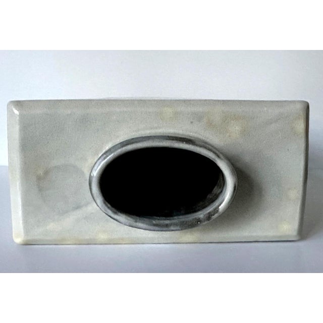 Ceramic Korean Contemporary Buncheong Square Form Vase by Sung Jae Choi For Sale - Image 7 of 12