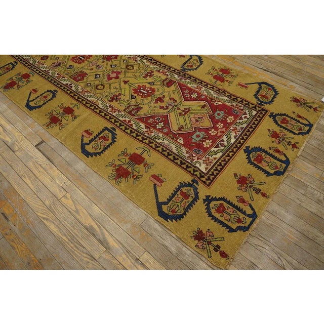 1870s Antique Brown Geometric Caucasian Shusha Karabagh Hallway Runner Rug For Sale In New York - Image 6 of 12