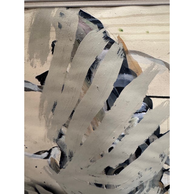 1980s D. Gary Retherford Abstract Mixed-Media Painting For Sale - Image 5 of 6