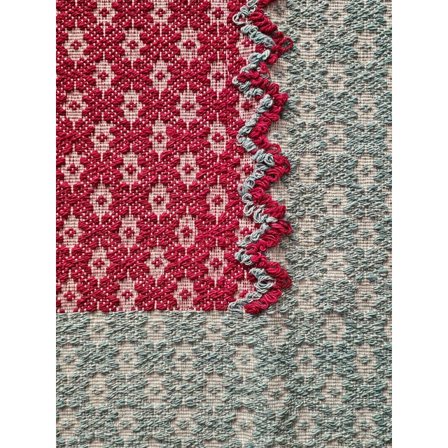 Vintage Italian Hand-Woven Rug, 1950s For Sale - Image 6 of 12