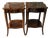 Pair of Maitland Smith Flame Mahogany Side Tables For Sale