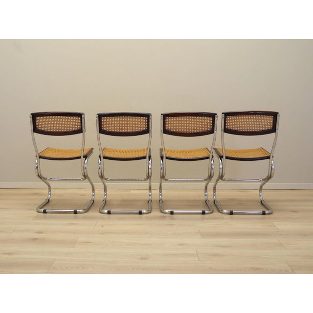 Wood Bauhaus Chairs, Italy, 1960s, Set of 4 For Sale - Image 7 of 13