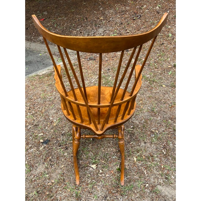 Nichols & Stone Nichols & Stone Fan Back Windsor Rocking Chair For Sale - Image 4 of 12