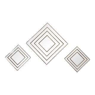 Mid Century Modern Abstract Op Art Mirror a Sharon Art Original For Sale