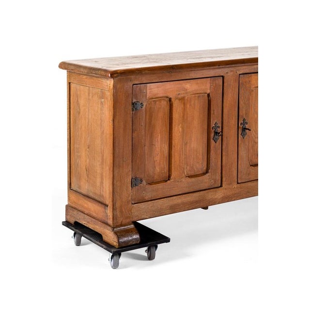 Mid-Century Modern French Sideboard in Oak For Sale - Image 4 of 14