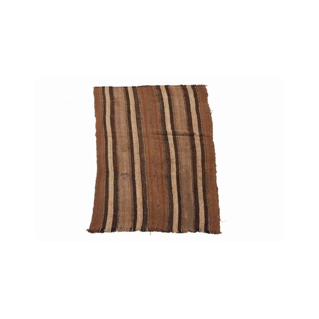 Vintage handwoven natural wool kilim rug from Kars region of Turkey. Approximatelly 50-60 years old. In very good...