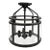 Quoizel Norfolk Industrial Style 3 Light Semi Flush Mount Light For Sale