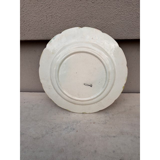 Orchies French Majolica Asparagus Plate Orchies, Circa 1890 For Sale - Image 4 of 4
