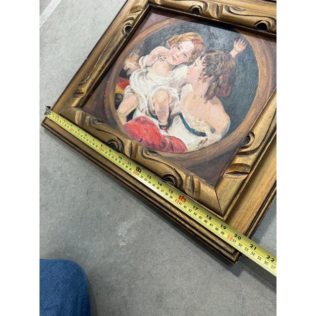 1950s 1950s "The Calamady Children," After Frames Sir Thomas Hand Painted Signed For Sale - Image 5 of 7