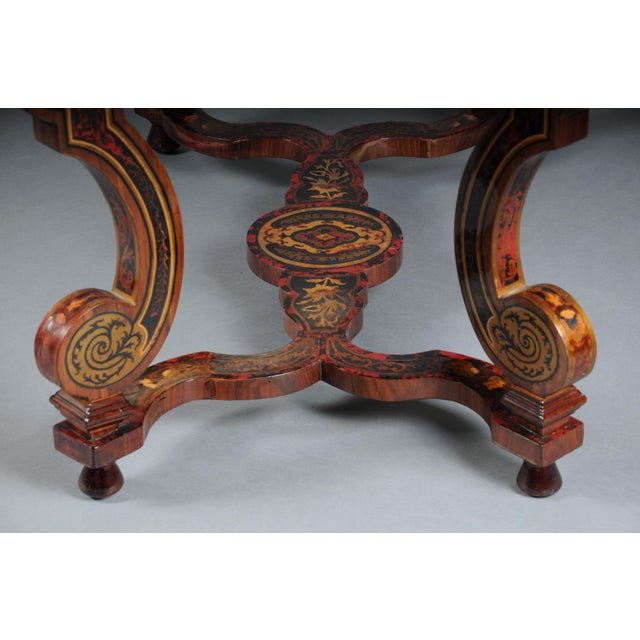 Boulle Inlaid Table in Wood For Sale - Image 11 of 18