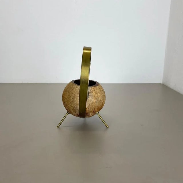 Brass and Coconut Watering Can attributed to Carl Auböck, Austria, 1950s For Sale - Image 10 of 18