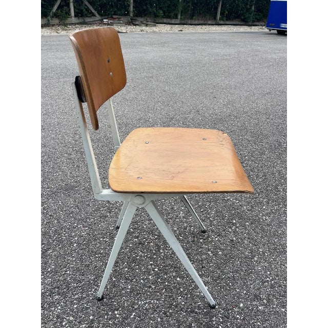 Mid-Century Modern Set of Industrial Chairs in the style of Friso Kramer, 1960s For Sale - Image 3 of 10