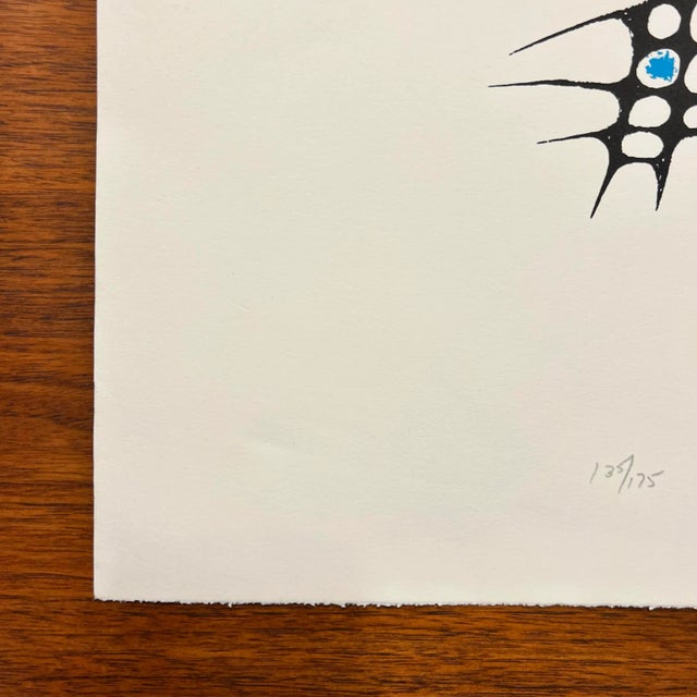 Black M. Lee “Song of Cosmos” Lithograph Print Signed For Sale - Image 8 of 12