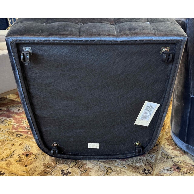 Thayer Coggin Scoup Chairs, a Pair For Sale - Image 11 of 13