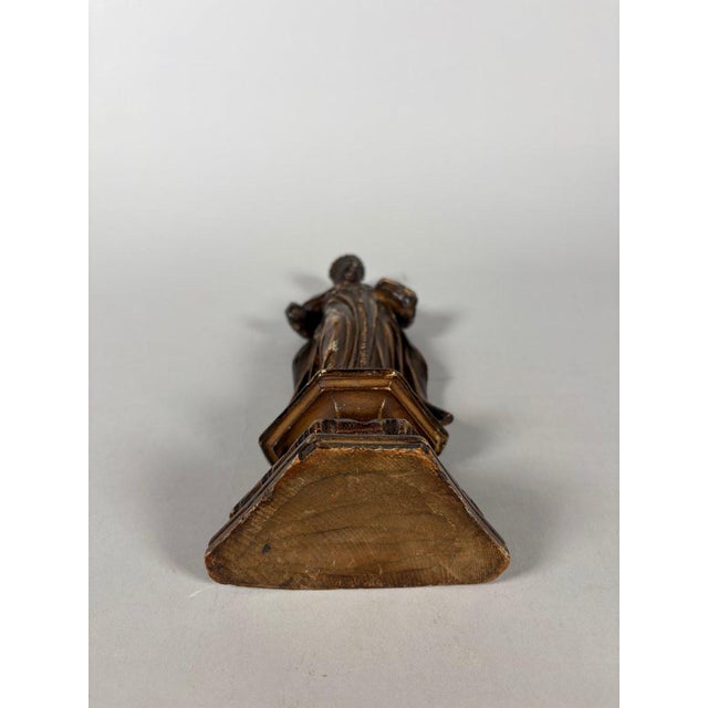 Sculpture, Saint Francis of Assisi, 17th century - 31 cm - Wood For Sale - Image 4 of 7
