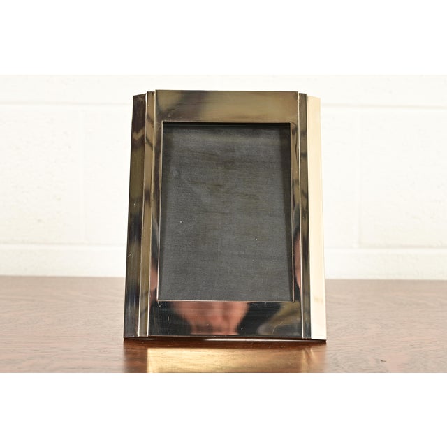 Ralph Lauren Art Deco Silver Plate Picture Frame For Sale - Image 10 of 10