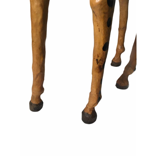 Vintage Leather-Clad Giraffe Figurine For Sale - Image 11 of 12