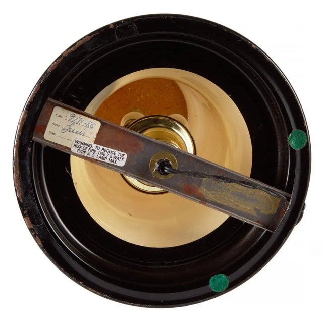 Large 1980s Ivory Glass Table Lamp For Sale - Image 10 of 12