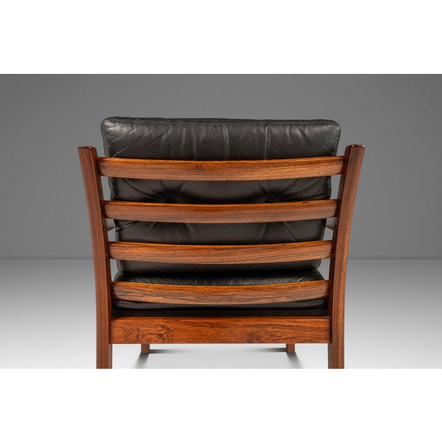 Mid-Century Danish Modern Model 806 Lounge Chair in Rosewood & Leather Attributed to Fredrik Kayser for Vatne Møbler, Norway, C. 1960s For Sale - Image 11 of 18