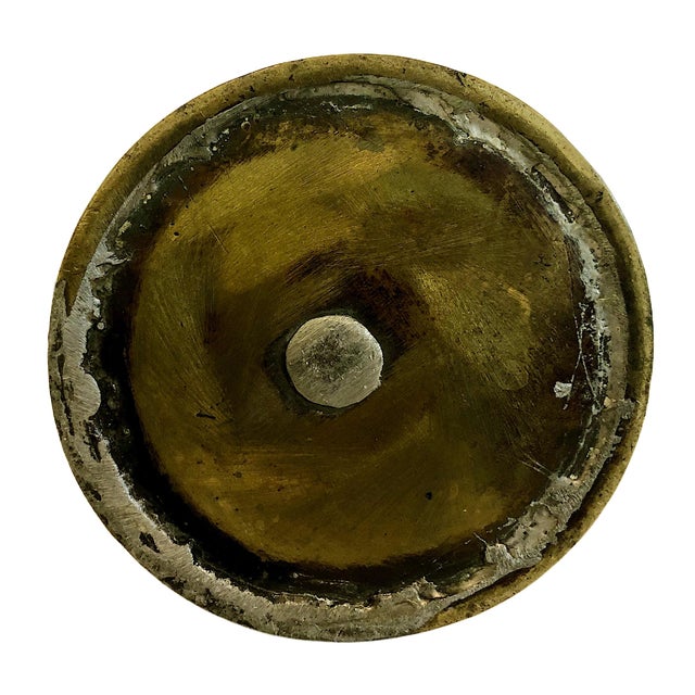 Japanese Meiji Era Patinated Bronze Vase With Peonies and a Child For Sale - Image 15 of 15