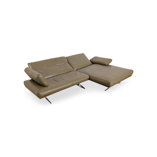 Green Koinor Marylin Corner Sofa in Leather For Sale - Image 8 of 14