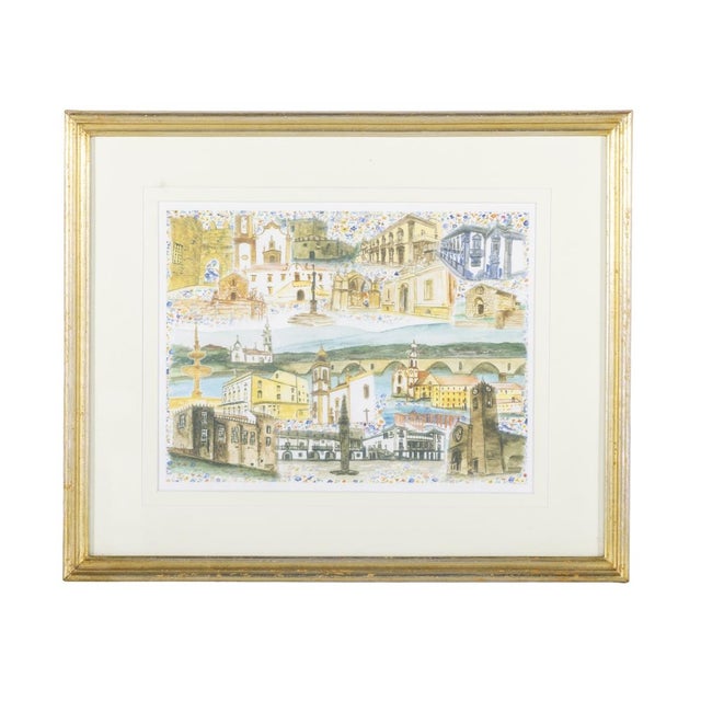 Barcelos, Watercolor on Paper For Sale - Image 8 of 8