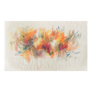 John Von WichtAbstract Pastel Crayon Drawing Color Abstract, Seasonal Letter John Von Wicht