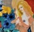 Impressionist Georges Lambert, La Femme au Bouquet (Woman with Bouquet), Circa 1975 For Sale - Image 3 of 6