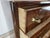Art Deco Walnut Burl Chest of Drawers with Black Glass Top and Brass Handles, 1940 For Sale - Image 13 of 18