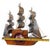 1950s Yankee Clipper Ship Wooden Sailing Boat‎ Wood Mantel Display Decor Vintage For Sale - Image 13 of 15