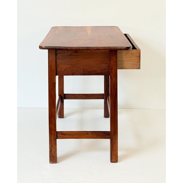 Early 20th Century French Side or End Table of Patinated Cherry With Drawer For Sale - Image 5 of 16