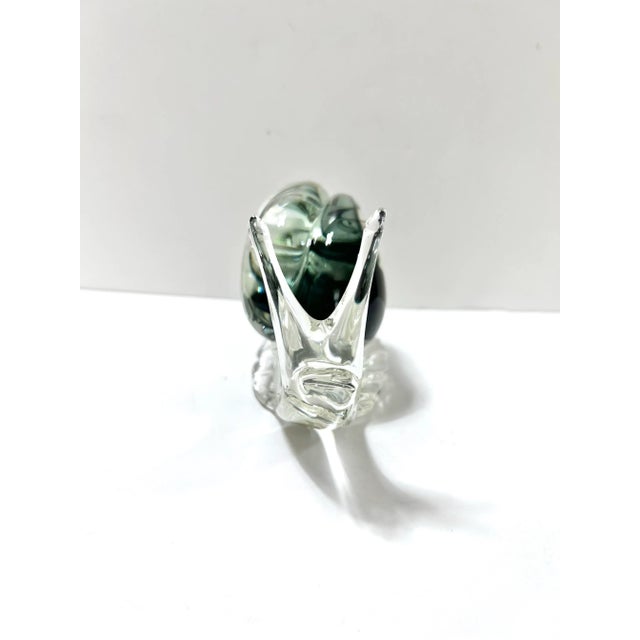 Mid-Century Modern Handblown Glass Snail Sculpture – Murano Mid Century Art Glass For Sale - Image 3 of 12