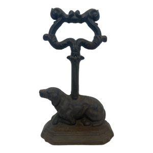Victorian Cast Iron Lab Door Stop