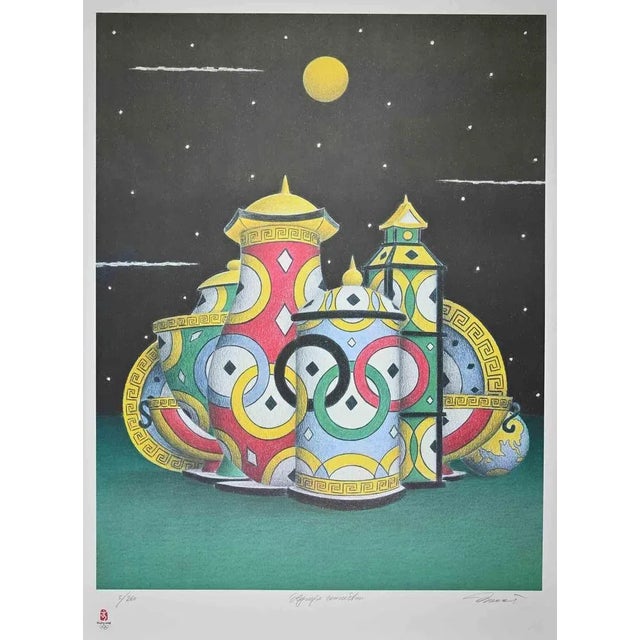 Olympic Connections, Olympic Games Beijing 2008 is an original lithograph print realized by Pier Augusto Breccia. This...