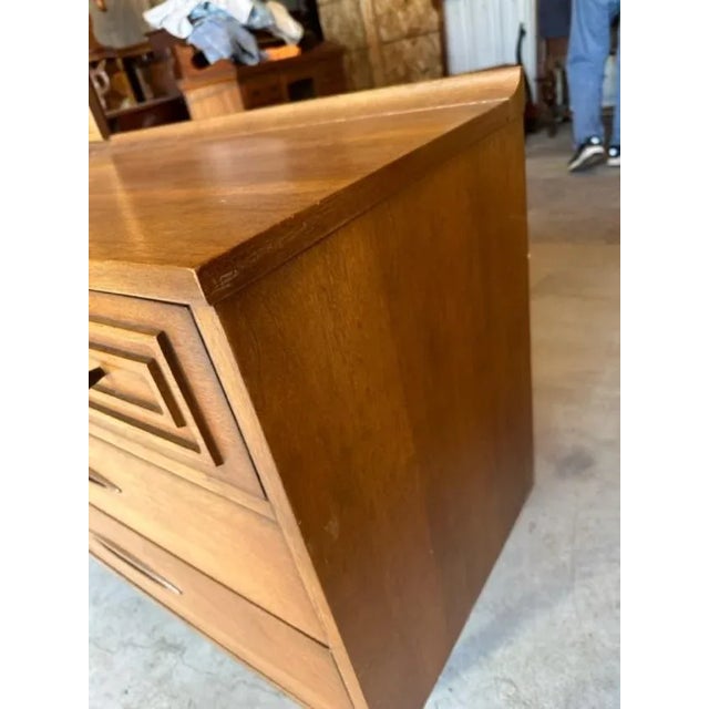 1960s Broyhill Sculptra Brooklyn Premiere Dresser W/Mirror (Not Shown) For Sale - Image 6 of 15