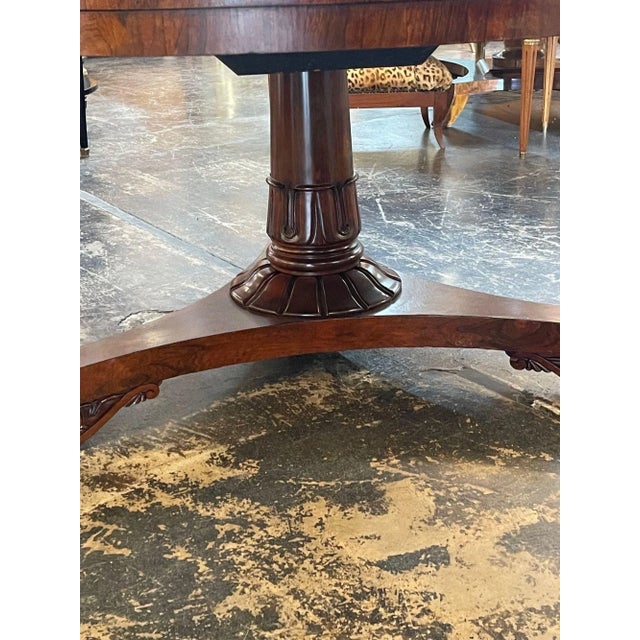 19th Century English Regency Rosewood Center Table For Sale In Dallas - Image 6 of 10