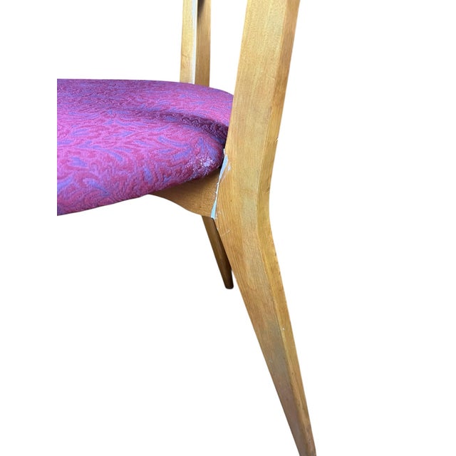 Edmond Spence Swedish Modern Sculpted Maple and Cane Dining Chair’s - Set of 6 For Sale - Image 9 of 12