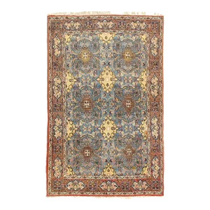 1970s Fine Hand Knotted Isfahan Rug