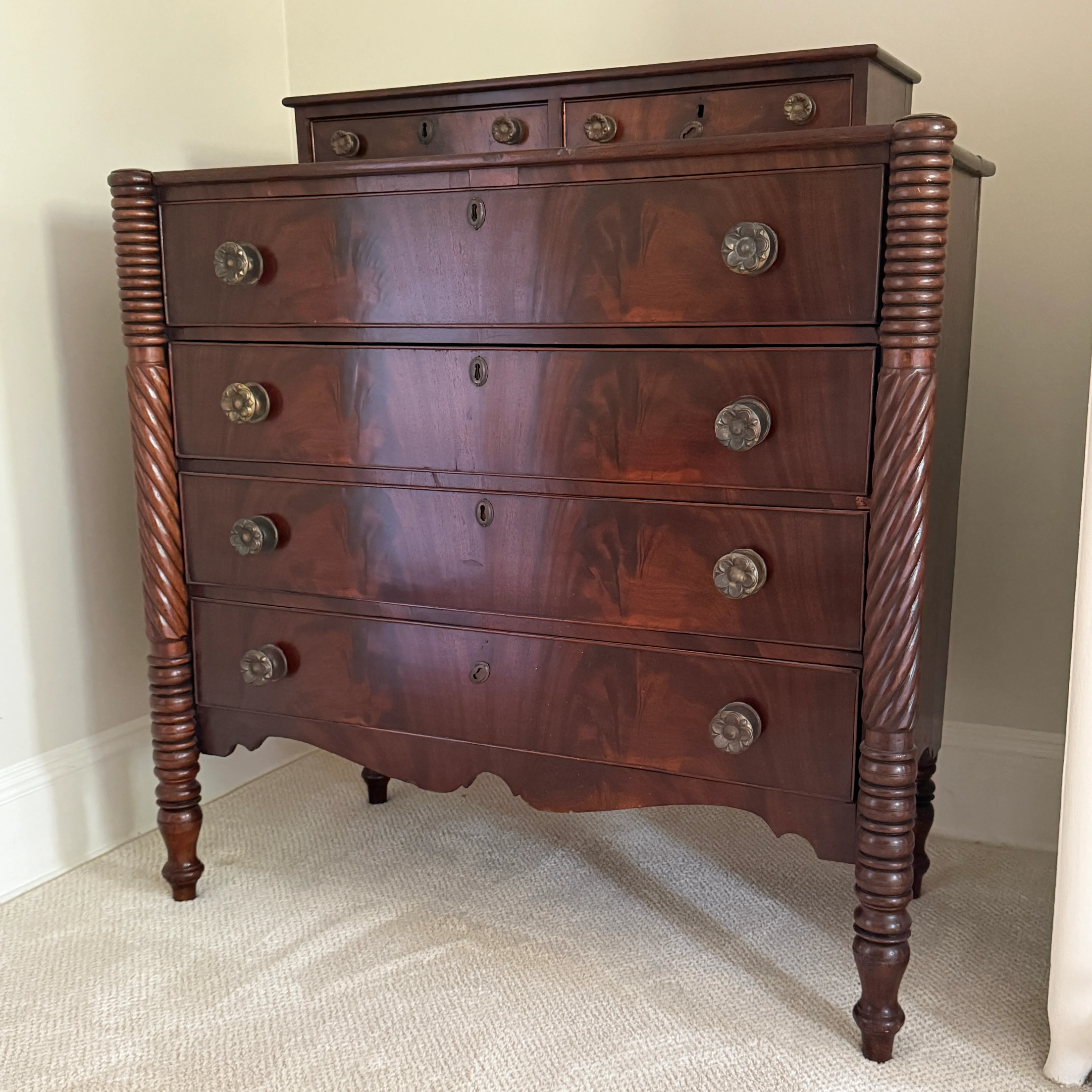 Antique Barley Twist Dresser | Chairish