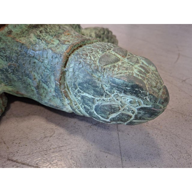 Turtle Sculpture, 1990, Bronze For Sale - Image 6 of 9