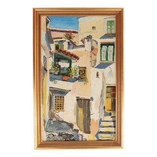Minori, 1965, Oil on Canvas, Framed For Sale