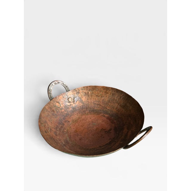 Antique Hand-Hammered Copper Pan, 1890 For Sale - Image 10 of 13
