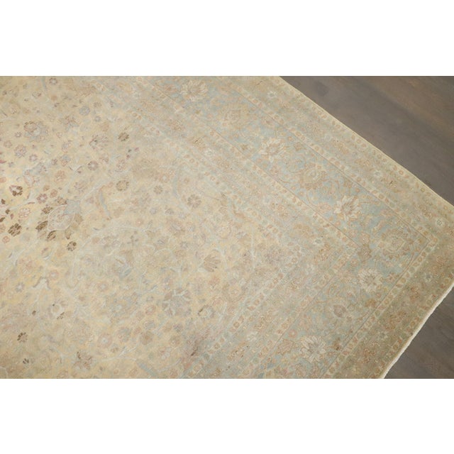 Antique Zabihi Collection Persian Tabriz Rug - 10'3" x 13'7" For Sale - Image 9 of 11