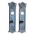 Original Louis Sullivan Art Nouveau Ornamental Cast Iron Door Plates For Sale